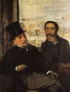 Edgar Degas Degas and Evariste de Valernes(1816-1896) china oil painting reproduction